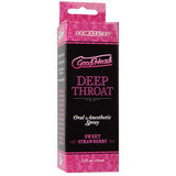 Goodhead Deep Throat Oral Aneshetic Spray 2 oz.  - Sweet Strawberry