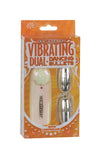 Vibrating Duel Dancing Bullets - Silver