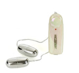 Vibrating Duel Dancing Bullets - Silver