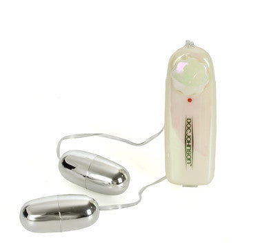 Vibrating Duel Dancing Bullets - Silver