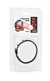 Reds Black Leather 3-Snap Cock Strap - Black