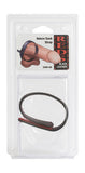 Reds Black Leather Velcro Cock Strap - Black