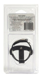 Reds Black Leather 3 Piece Cock And Ball Divider - Black Leather