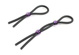 Silicone Cock Ties - Black