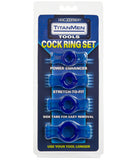 TitanMen Cock Ring Set - Blue