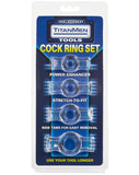 TitanMen Cock Ring Set - Clear