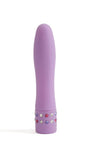 Jenna's Velvet Jewels Slim Mini Vibrator 4-inch - Purple
