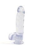 Jelly Jewels - Cock And Balls With Suction Cup - Clear