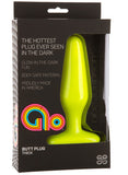 Glo Butt Plug Thick - Yellow
