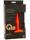 Glo Butt Plug Slim Vibrating  - Orange