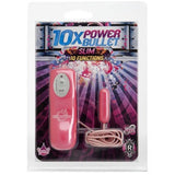 10X Power Bullet - Slim 10-Function - Pink