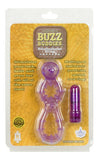 Buzz Buddies Double Cock Ring - Purple