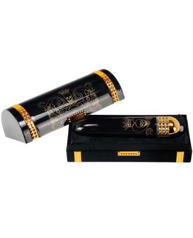 Hidden Pleasure Mini-Rocket Vibe With Skull Motif -Black