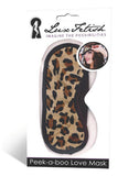 Peek-A-Boo Love Mask - Leopard