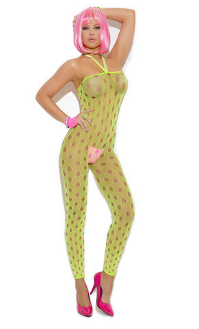 Footless Bodystocking - Chartreuse -