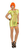 Strappy Mini Dress - Chartreuse - One Size