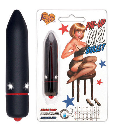 Pin Up Girl Bullet - Black