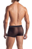 Mesh Boxer Brief With Logo Waistband - Black - One Size