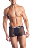 Mesh Boxer Brief With Logo Waistband - Black - One Size