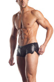 Sleek Short With Snap Detail - Gunmetal - One Size