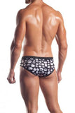 Skull Print Brief - Black - Large