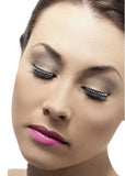 Diamante Eyelashes - Black