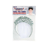 Bachelorette's Last Night Out Tiara Veil Combo