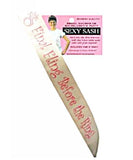Final Fling Before The Ring Sexy Sash