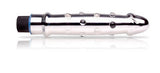 Don Wands Silver Metallic Nubby Vibrating Glass Wand
