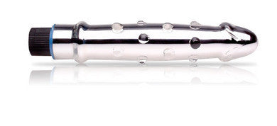 Don Wands Silver Metallic Nubby Vibrating Glass Wand