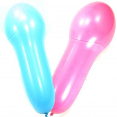 Naughty Penis Party Balloons - Assorted Colors