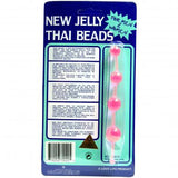 Jelly Thai Anal Beads - Pink