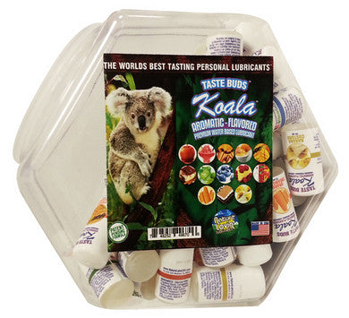 Koala Flavored Lubricants - Assorted Flavors - 78 Piece Fishbowl