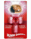 Humm Dinger Super Quad Vibrating Ring - Magenta