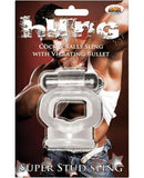 Hung Stud Sling With Vibrating Bullet - Clear