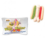 Willy Wiener Gummy Pecker Hotdog - 36 Pieces Display