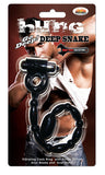 Hung Deep Snake Cock Ring - Black