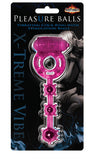 Pleasure Balls - Vibrating Cock Ring With Stimulation Balls - Magenta