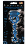 Pleasure Balls - Vibrating Cock Ring With Stimulation Balls - Blue