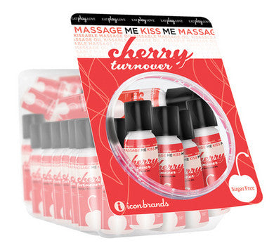 Massage Me Kiss Me - Edible Oil - Cherry - 40 Count Fishbowl