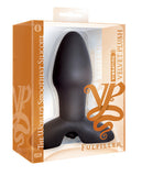 Velvet Plush Silicone Fulfiller Vibrating Plug -