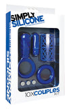 Simply Silicone 10X Couples Kit - Midnight Blue