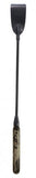 Fashionistas Glass Leather Riding Crop - Black