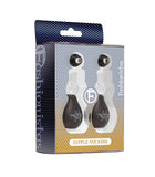 Fashionistas Glass Nipple Suckers - Black