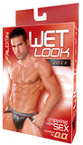 Falcon Wet Look Jock - Black - Extra Large