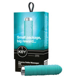Key Charms Petite Massager - Silk - Robin Egg Blue