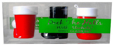 Deck The Halls Shot Glass Set