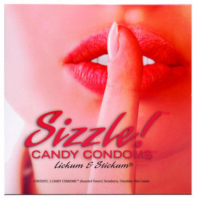 Sizzle Candy Condoms - 3 Pack