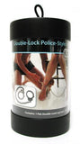 Double-Lock Police-Style Leg Irons - Silver