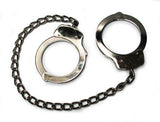 Double-Lock Police-Style Leg Irons - Silver